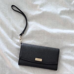 Elegant Black Wristlet Clutch